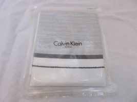 Calvin Klein Black and White Woven Edged Chambray Standard Sham NIP - $53.30