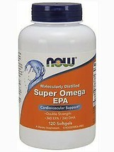 Now Foods Super Omega EPA Molecularly Distilled 120 Softgels - £16.02 GBP