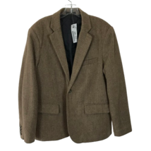 Mens Size 42 REGULAR 42R LL Bean Wool Blend Insulated Herringbone Blazer... - $63.70