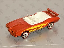 Hot Wheels Classics Series 5 Loose Car &#39;70 Pontiac GTO Orange w/ Real Riders - £14.34 GBP