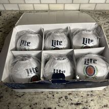 Miller Lite Beernament Christmas Ornament Set 6 Holiday Party Essential ... - $30.74