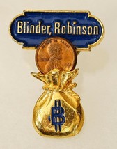 1964 Banking Advertising Lapel Pin Blinder Robinson Penny Stock Fraud King - $19.79