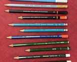 12 Used VTG Lot of Pencil Schwan Rexel Berol Faber Bulk Assorted - £15.42 GBP