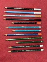 12 Used VTG Lot of Pencil Schwan Rexel Berol Faber Bulk Assorted - £15.44 GBP