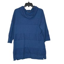 Christopher &amp; Banks Cowl Neck Modal Mesh Oversize Sweater 3/4 Sleeve Women Large - £15.81 GBP
