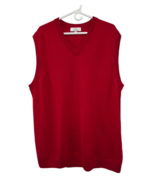 Turnbury Sweater Vest Mens 3XT Tall Merino Wool Deep Red Used - $459.74 MXN