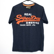 Real SuperDry Puff Print Limited Edition Quality Goods Racing Blue T-shirt L - £23.01 GBP