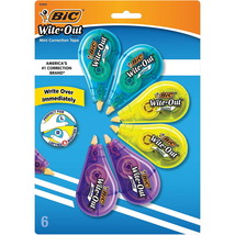 Wite-Out mini Correction Tape White 6/Pack WOTMP61-WHI - $19.79