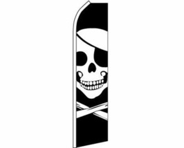 Pirate With Patch Advertising Advertising Feather Advertising Flag - £19.89 GBP