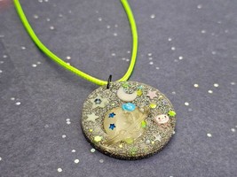 Planet Charm Bundle, including resin charm, necklace, mini flashlight, a... - £8.65 GBP