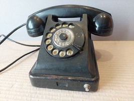 Téléphone noir en bakélite URSS VEF. Original de l&#39;Union soviétique. # 1 - £47.34 GBP