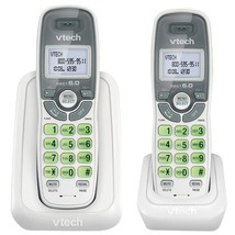 VTech DECT 6.0 2-Handset Cordless Caller ID Phone, White - $67.25 CAD