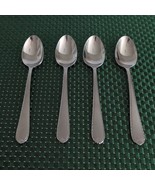 4 Hampton Silversmiths RACHELLE FROST Place Oval Soup Spoons 18/10 Korea 247 - $15.99
