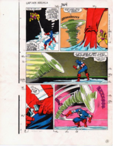 Original 1986 Captain America 324 page 18 Marvel Comics color guide art:... - $65.28