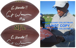 Curt Warner Seattle Seahawks Penn State Signed Football Proof COA Autographed - $128.69