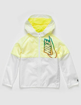 NIKE 86G476 Full Zip Boys Hoodie Track Jacket White / Yellow ( 5 ) - $89.07