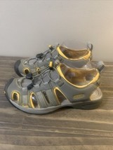 KEEN Turia Sport Trail Sandals Womens Size 7.5 Shoes Gray Yellow - £23.45 GBP