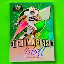 * Tyler Gaffney * 2014 Leaf Valiant Lightning Fast Green Refractor Auto Rc - $1.79