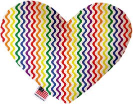 Rainbow Fun Stripes 8 inch Heart Dog Toy - $34.99