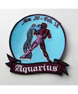 AQUARIUS WATER ASTROLOGY ZODIAC STAR SIGN NOVELTY EMBROIDERED PATCH 3.25... - $5.36