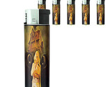 Vintage Witchcraft Witches D3 Lighters Set of 5 Electronic Refillable Bu... - $15.79