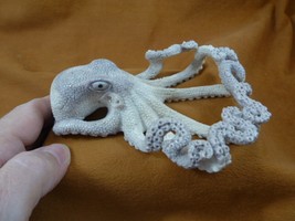 octo-w40 large Octopus of shed ANTLER figurine Bali detailed I love octopi - $473.10