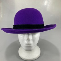 Adolfo Realites Womens Purple Wool Hat Excello Made in USA One Size 21.5... - £34.45 GBP