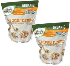 2 Packs Simply Nature Keto Coconut Clusters  Gluten Free  10 Oz Organic - £23.15 GBP