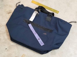 Adidas FAV Tote Navy Blue Heavy Duty Canvas Shopping Hiking Bag OS - £59.95 GBP