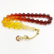 Tasbih Qatar National Day Gifts Misbaha red Resin Arab countries pendant... - £52.00 GBP