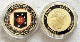Usmc Us Marine Corps - 23rd Marine Regiment Challenge Coin - £11.46 GBP