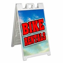 BIKE RENTALS Signicade 24x36 A Frame Sidewalk Pavement Sign Double Sided - £34.13 GBP+