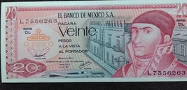 Banco de Mexico 20 Pesos Note, UNC - $2.95