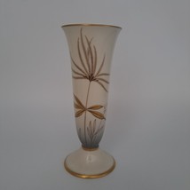 Vintage Alka Bavaria Kathalena Porcelain Vase With Gold Floral Design - $28.98