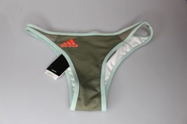 adidas Women&#39;s Sporty Bikini Bottom Legacy Green/Green Tint/Solar Red Small - £18.68 GBP