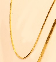 22K 22kt  PURE YELLOW GOLD baht chain / necklace 18&quot; - £1,028.64 GBP