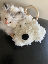 Cat &amp; dog in basket approximately 5” - £19.65 GBP