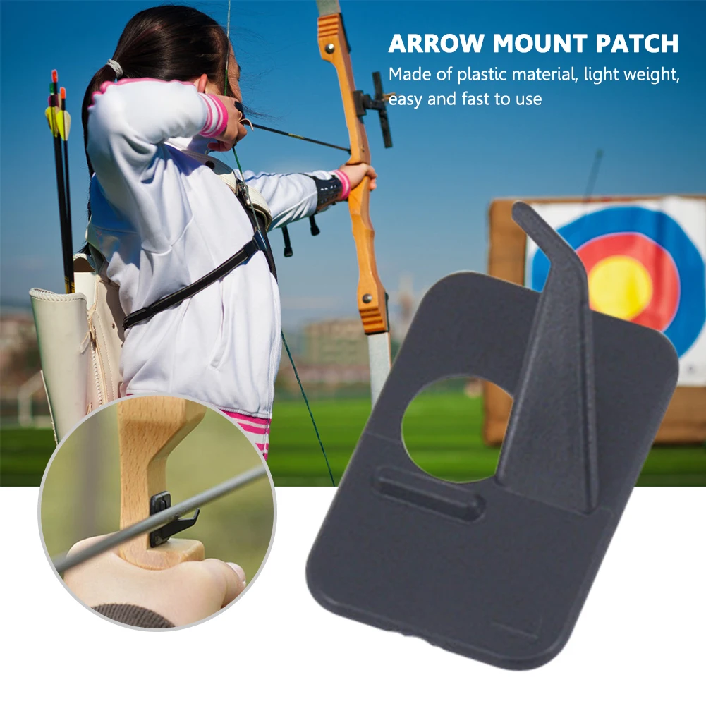 Sporting 10pcs Plastic Self-Adhesive Arrow Rest Patches Right/Left Handed Archer - £18.67 GBP