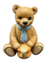 Vintage Homco Bear With Honey Pot 1405 Cermic Figurine Teddy Decor Colle... - $12.00