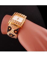 Stunning leopard jeweled Bracelet watch - Kirks Folly quartz - brilliant... - £90.85 GBP
