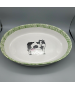 Vintage Teamson 1995 oval bake dish casserole Cow Kitchen Farmhouse Decor - $279.91 MXN