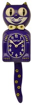 Limited Edition Flower Kit-Cat Klock Swarovski Crystals Jeweled Clock Purple - £219.38 GBP