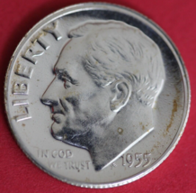 1955 Silver Proof Roosevelt Dime Exact Coin Shown  83 - $12.99