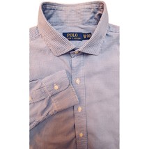 Polo Ralph Lauren Button Down Shirt Mens Blue White Gingham Check Sz 15 ... - $22.47