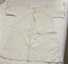 Baby&#39; Layette White Cotton Top Sorbeau Brand 18&quot; long VNTG Traditional C... - €7,73 EUR
