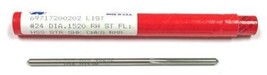 #24 (.1520&quot;) 6 Flute HSS Straight Flute Reamer Regal 69717200202 - £13.91 GBP