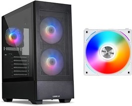 LIAN LI LANCOOL 205 MESH Type-C Port ATX RGB PC Gaming Computer Case (Bl... - £187.64 GBP