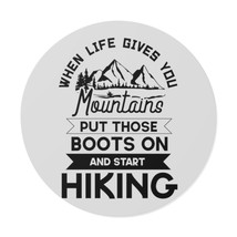 Personalized Vinyl Stickers: Motivational Hiking Quote, Black and White Design,  - £8.08 GBP+