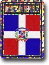 Dominican Republic Country Flag Reflective Decal Bumper Sticker - $8.46