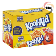 Full Box 48x Packets Kool-Aid Peach Mango Caffeine Free Soft Drink Mix |... - £20.95 GBP
